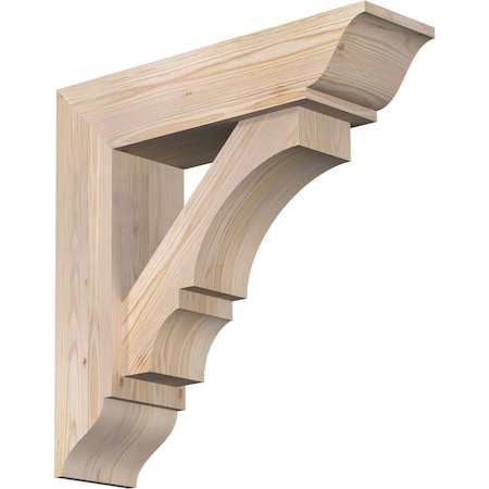 Balboa Traditional Smooth Bracket W/ Offset Brace, Douglas Fir, 7 1/2W X 28D X 28H